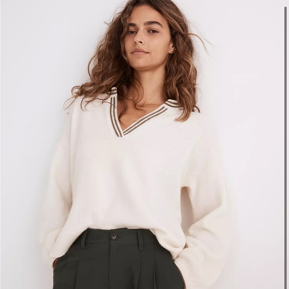Madewell Wiltshire V-Neck Pullover Sweater sz S NG720